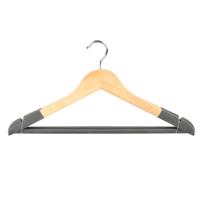 Kledinghangers Nordic - grijs - 2x stuks - hout