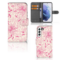 Samsung Galaxy S22 Hoesje Pink Flowers