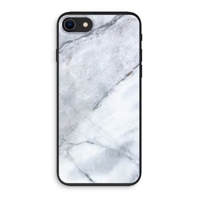 Witte marmer: iPhone SE 2020 Biologisch afbreekbaar hoesje