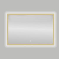 Best Design Badkamerspiegel Nancy Isola LED Verlichting 80x60 cm Mat Goud - thumbnail