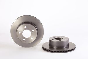 Remschijf COATED DISC LINE BREMBO, Remschijftype: Binnen geventileerd, u.a. für Jeep