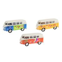 Welly Volkswagen 1962 Bus met Print Modelauto - thumbnail