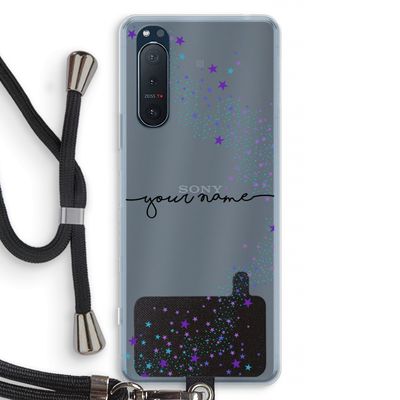 Sterren: Sony Xperia 5 II Transparant Hoesje met koord