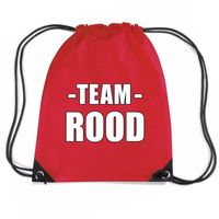 Sportdag team rood rugtas/ sporttas - thumbnail