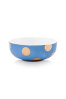 Pip Studio Set/2 Kommen Dot Delight Lichtblauw/Goud 15cm Pip Studio Set/2 Kommen Dot Delight Lichtblauw/Goud 15cm