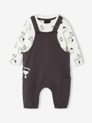 Babyset met shirt + salopet Peanuts® SNOOPY antraciet
