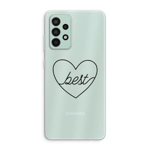 Best heart black: Samsung Galaxy A52s 5G Transparant Hoesje