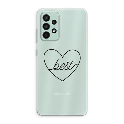 Best heart black: Samsung Galaxy A52s 5G Transparant Hoesje
