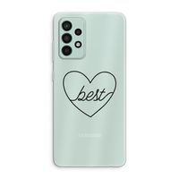Best heart black: Samsung Galaxy A52s 5G Transparant Hoesje