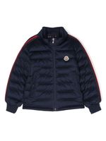 Moncler Enfant doudoune à fermeture zippée - Bleu