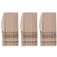 Esschert Design Messen - hout - 60x - kruidenopdruk - 16 cm - BBQ/Verjaardag/Camping/Party