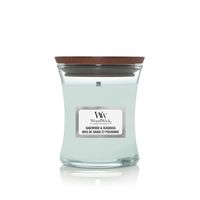 WoodWick Sagewood & Seagrass Mini Jar kaars Rond Aqua-kleur 1 stuk(s)