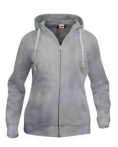 Clique 021035 Basic Hoody Full zip ladies - Grijsmelange - XL