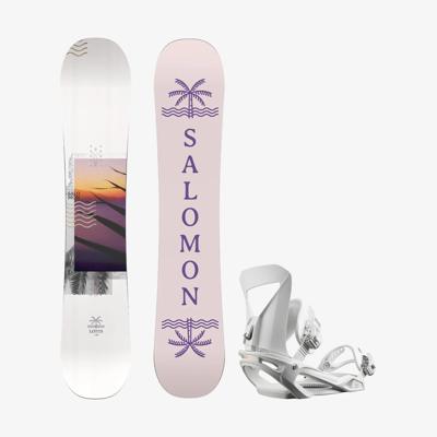 Salomon Beste Test Set Lotus Incl. Binding Snowboard Set Dames 155