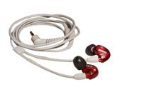 Shure SE535LTD-EFS hoofdtelefoon/headset Bedraad In-ear Oproepen/muziek Rood