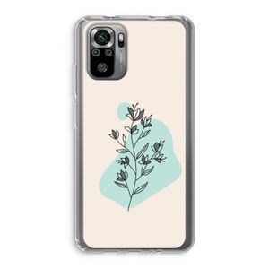 Violets are blue: Xiaomi Redmi Note 10S Transparant Hoesje