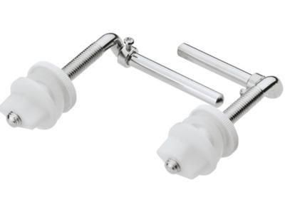 Kirchhoff RVS toiletzitting bevestiging, chroom, 25 mm, paar - 988290113