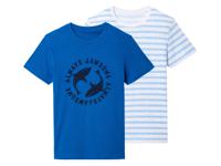 pepperts! 2 kinderen T-shirts (146/152, Blauw/print)