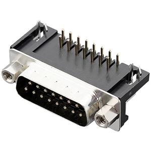 encitech DRB-15M-TBG-110 2103-2100-02 D-sub male connector 90 ° Aantal polen: 15 Soldeerpennen 1 stuk(s) Tray