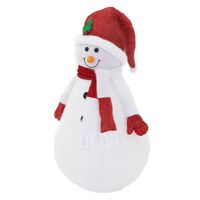 LED Sneeuwpop XXL 140 cm Warm wit met 20 LED's van kunststof - thumbnail