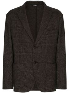 Dolce & Gabbana blazer à motif Prince de Galles - Noir