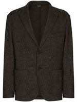 Dolce & Gabbana blazer à motif Prince de Galles - Noir