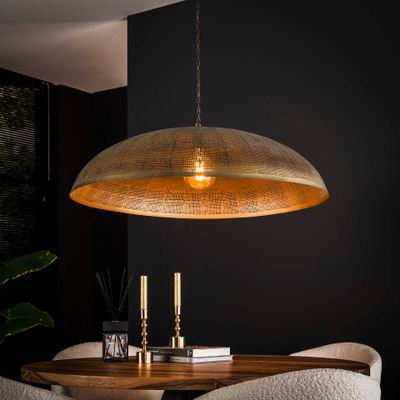 LifestyleFurn Hanglamp 'Aubre' Metaal, Ø90cm, kleur Brons Antiek