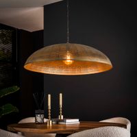 LifestyleFurn Hanglamp Aubre Metaal, Ø90cm - Brons Antiek