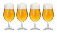 Cookinglife Bierglazen Op Voet 370 ml -4 Stuks