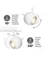 Home sweet home bollo 2L LED opbouwspot ↔ 32cm wit - thumbnail