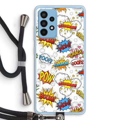 Pow Smack: Samsung Galaxy A52 Transparant Hoesje met koord