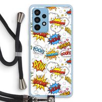 Pow Smack: Samsung Galaxy A52 Transparant Hoesje met koord