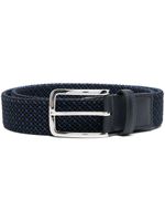 Hogan ceinture à design tressé - Bleu