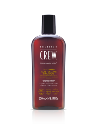 American Crew Hair Care & Body Hair & Scalp Daily Deep Moisturizing Shampoo 250ml | Voor Shampoo Zonder Siliconen American Crew Hair Care & Body Hair & Scalp Daily Deep Moisturizing Shampoo 250ml | Voor Shampoo Zonder Siliconen