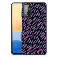 Samsung Galaxy M52 Back Case Feathers Color