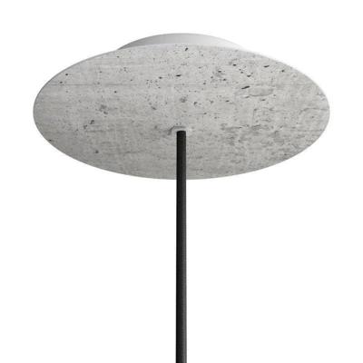 Ronde plafondkap betonkleur minimalistisch 1 uitgang 20cm