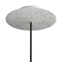 Ronde plafondkap betonkleur minimalistisch 1 uitgang 20cm