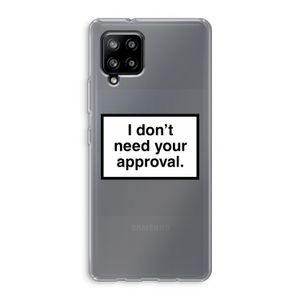 Don't need approval: Samsung Galaxy A42 5G Transparant Hoesje