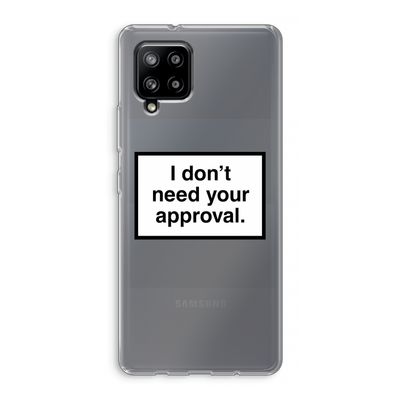 Don't need approval: Samsung Galaxy A42 5G Transparant Hoesje
