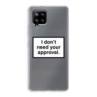 Don't need approval: Samsung Galaxy A42 5G Transparant Hoesje