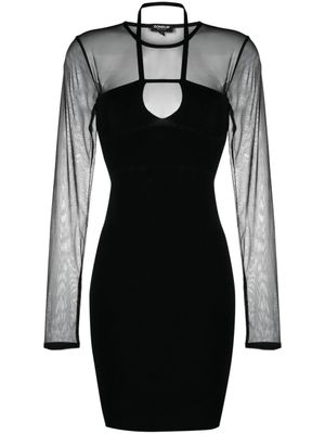 DONDUP Mini-jurk met print - Zwart DONDUP Mini-jurk met print - Zwart