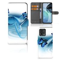 Motorola Moto G72 | Telefoonhoesje | Met pasjeshouder | Vlinders