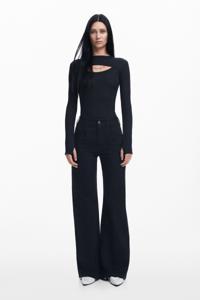 Wide Leg Maitrepierre jeans - BLACK - M