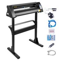 VEVOR Snijplotter Vinylsnijder Vinyl Cutter 720 mm folieplotter plotter vinyl snijplotter met Sign Master plotter foliesnijder zwart