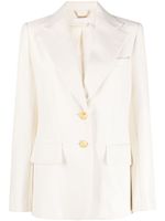 Chloé embossed-buttons single-breasted blazer - Tons neutres