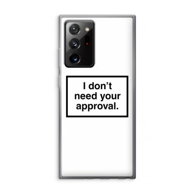 Don't need approval: Samsung Galaxy Note 20 Ultra / Note 20 Ultra 5G Transparant Hoesje