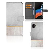 Samsung Galaxy Xcover 6 Pro | Book Style Case | Wood Concrete Samsung Galaxy Xcover 6 Pro | Book Style Case | Wood Concrete
