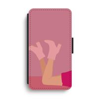 Pink boots: iPhone XS Max Flip Hoesje