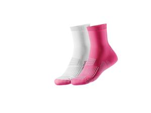 CRIVIT 2 paar sportsokken (Wit/roze, 35-38)