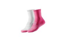 CRIVIT 2 paar sportsokken (Wit/roze, 39-42)